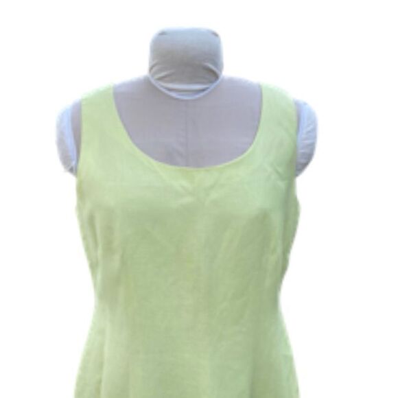 Jessica Howard 2-Piece Linen Blend Dress/Jacket Lt. Green Sz. 12 Vtg - Picture 8 of 11